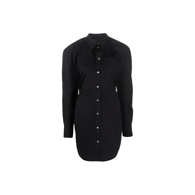 Alexander Wang Fitted Buttoned Mini Shirt Dress-0