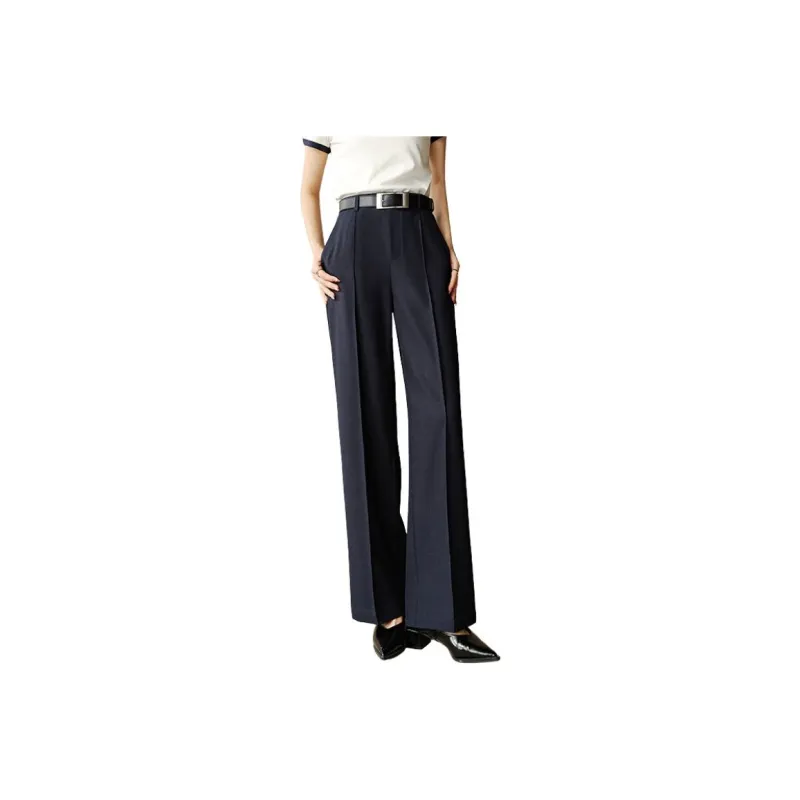 Late White Casual Pants Women's Dark Green-4