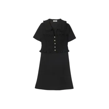 Sandro Short Sleeved Dresses Women's Black
