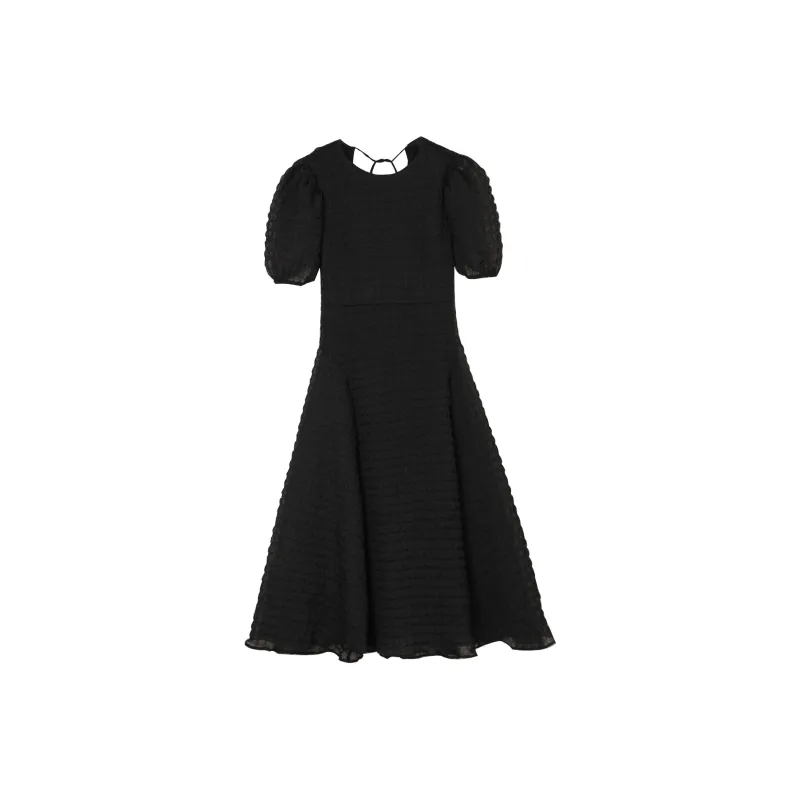 Fstudio Short Sleeved Dresses Women's Black-0