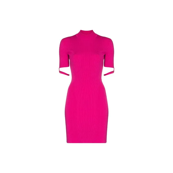 Jacquemus Short Sleeved Dress Women's Pink-0