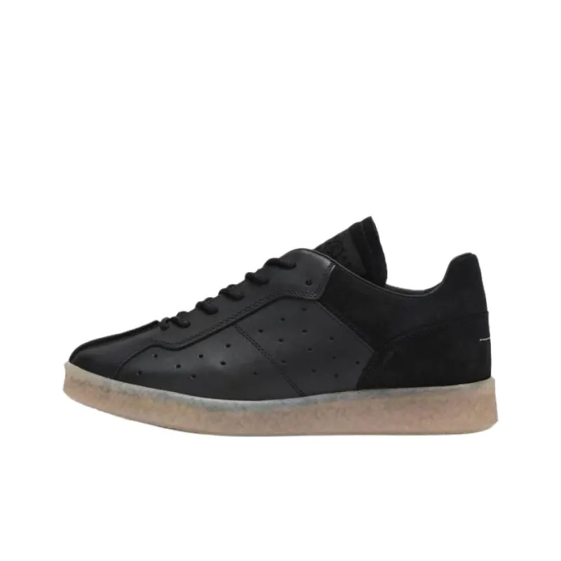 MM6 Maison Margiela Court Low Top Skateboard Shoes Men's Black-0