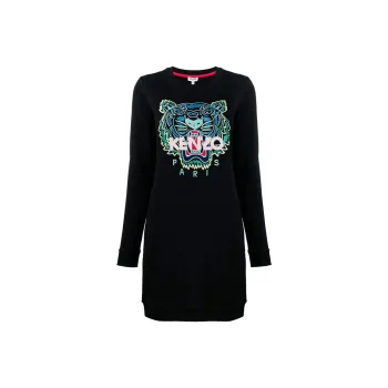 KENZO Long Sleeved Dresses Women's Black