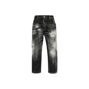 DSQUARED 2 Distressed Cropped Jeans