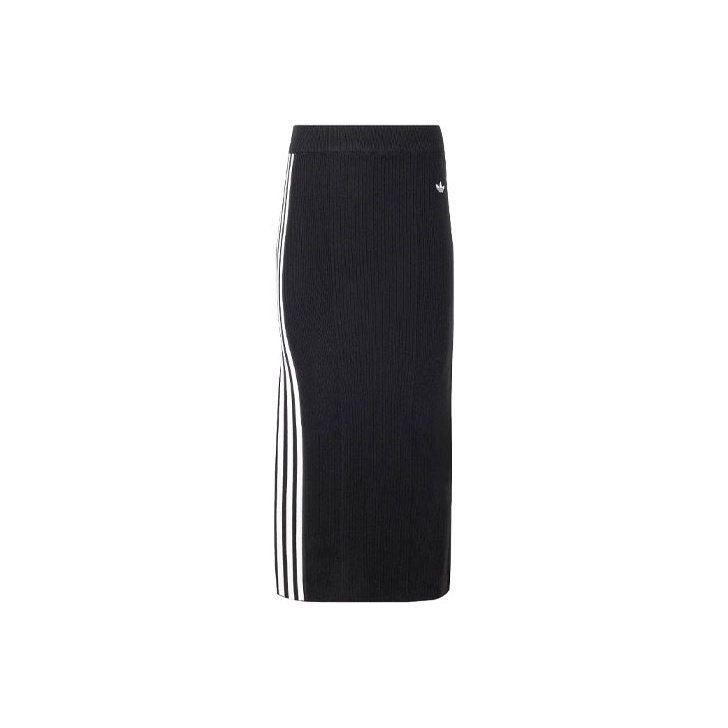 Adidas Originals Knit Long Skirts Women's Black L - POIZON