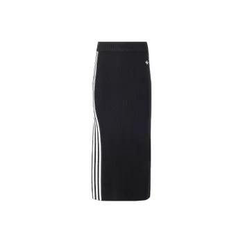 Adidas Originals Premium Knit Skirt Knit Long Skirts Women's Black