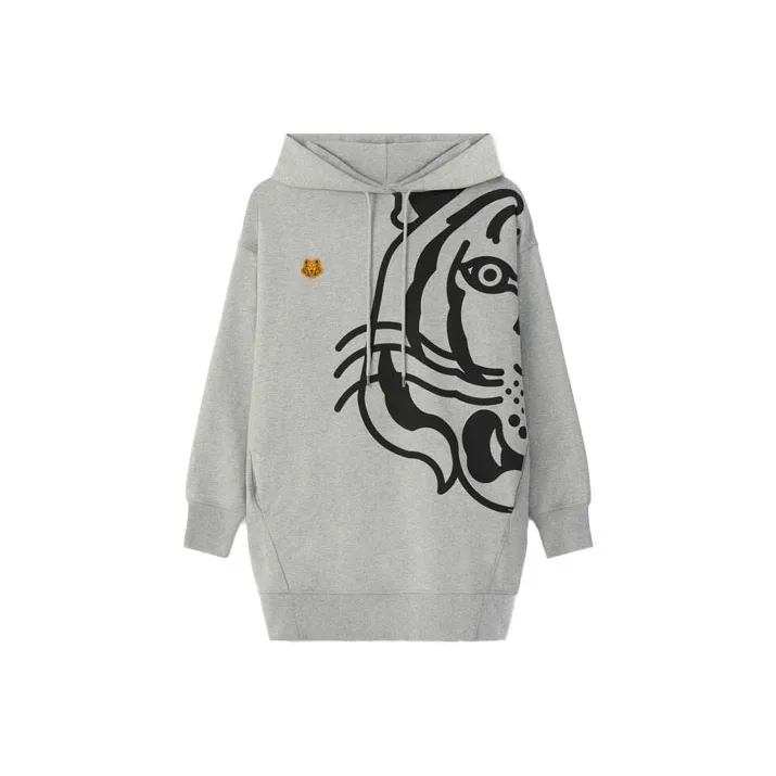 KENZO Long-Sleeved Dresses Women's Gray-0