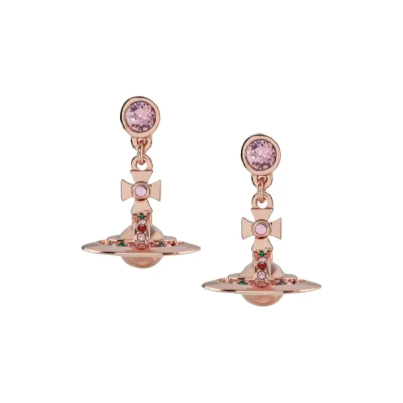 Vivienne Westwood Brass Earrings Unisex Pink-0