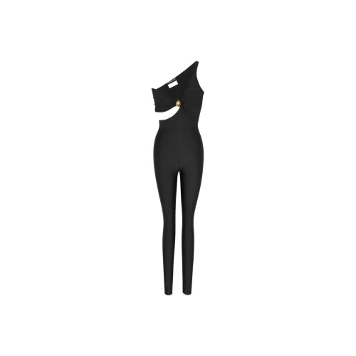 SAINT LAURENT Cut-Out One-Shoulder Jumpsuit