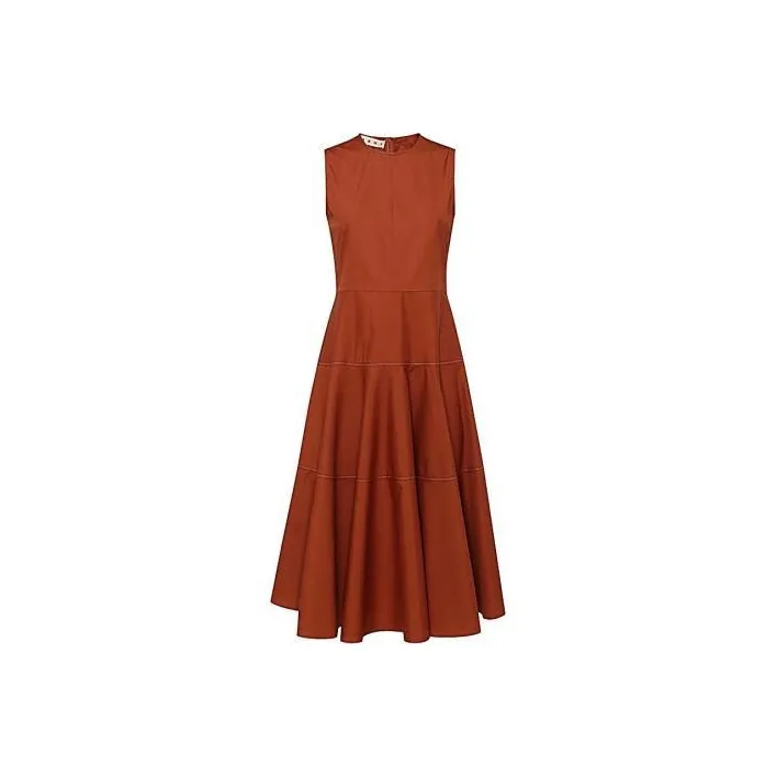 MARNI Sleeveless Dresses Women's Orange-0