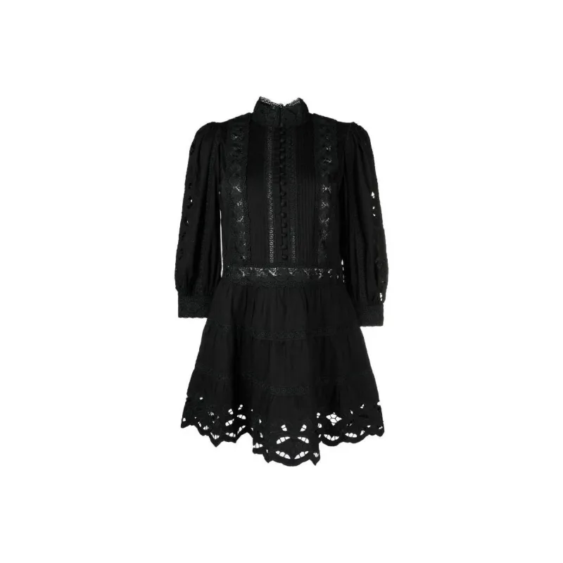 ALICE+OLIVIA Long-Sleeved Dresses Women's Black-0