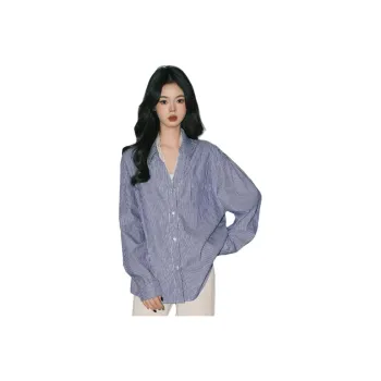 FOREVER 21 Shirts Women's Blue Stripes