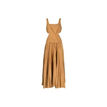 ACLER Sleeveless Dresses Women's Caramel Umber
