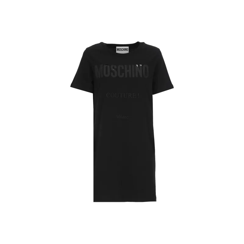 MOSCHINO Logo Print T shirt Dress-0