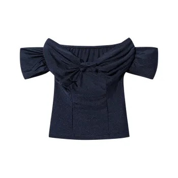 Ouyang Shirts Women's Navy Blue