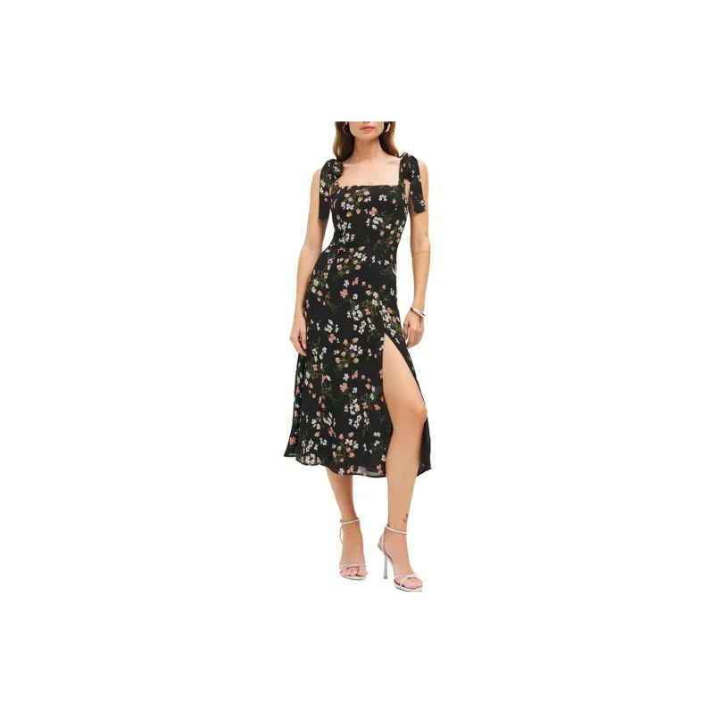 Reformation Slip Dresses Women's Black-0
