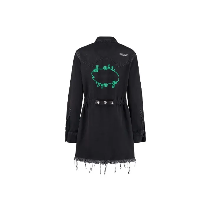 OFF-WHITE FW20 Long-Sleeved Dresses Women's Black-0