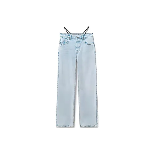 Alexander Wang Denim Trousers Women's Light Blue