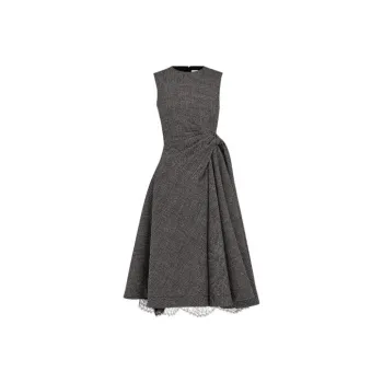DIOR FW22 Sleeveless Dress Women's Gray