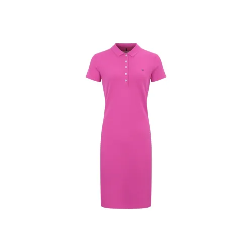 Tommy Hilfiger Short-Sleeved Dresses Women's Berry Pink TP1