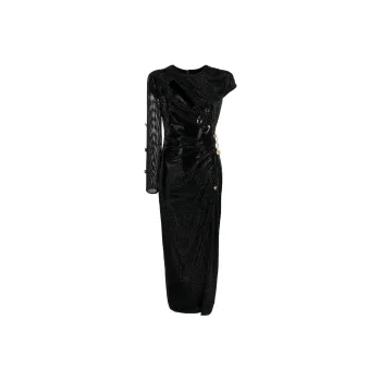 VERSACE Long-Sleeved Dresses Women's Black