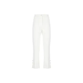Elisabetta Franchi Satin Banded Crepe Tuxedo Trousers