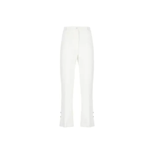 Elisabetta Franchi Satin Banded Crepe Tuxedo Trousers