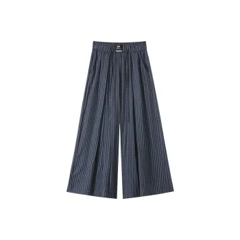 0571 Family Casual Pants Women's Navy Blue