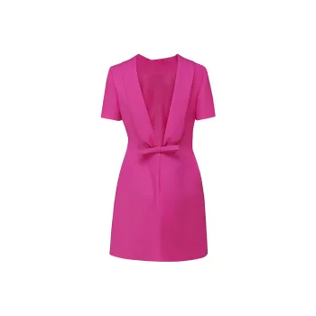 Valentino Short-Sleeved Dresses Women's Rose Red