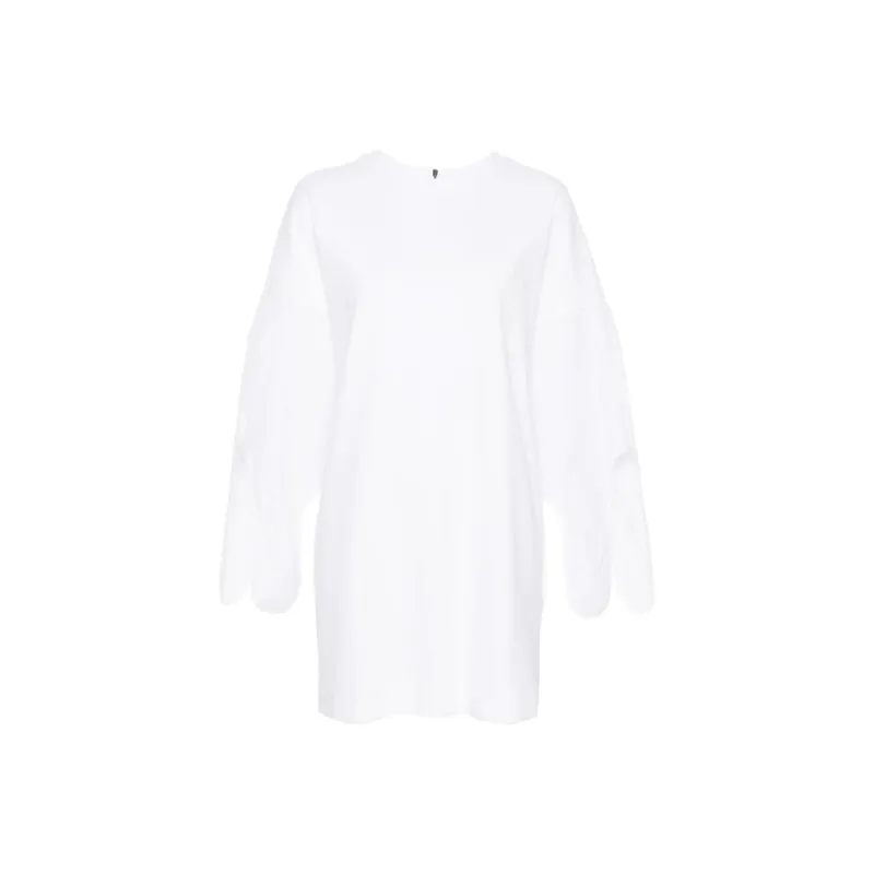 MaxMara Logo Printed Crewneck Dress-0
