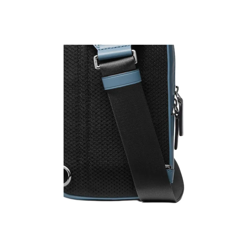 MICHAEL KORS Coated Canvas One Shoulder Crossbody Fanny Pack Sling Bag Medium Size Men's Denim-4