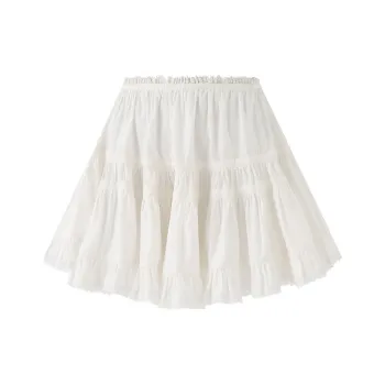 SOON FLOWER Casual Short Skirts Women's White
