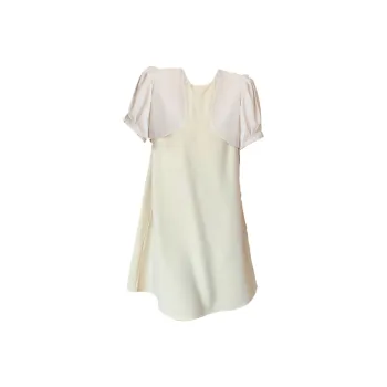 Emodues Short Sleeved Dresses Women's White
