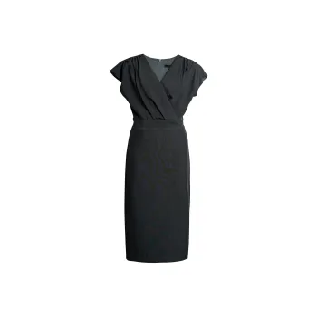 ROEYSHOUSE Short Sleeved Dresses Women's Dark Gray