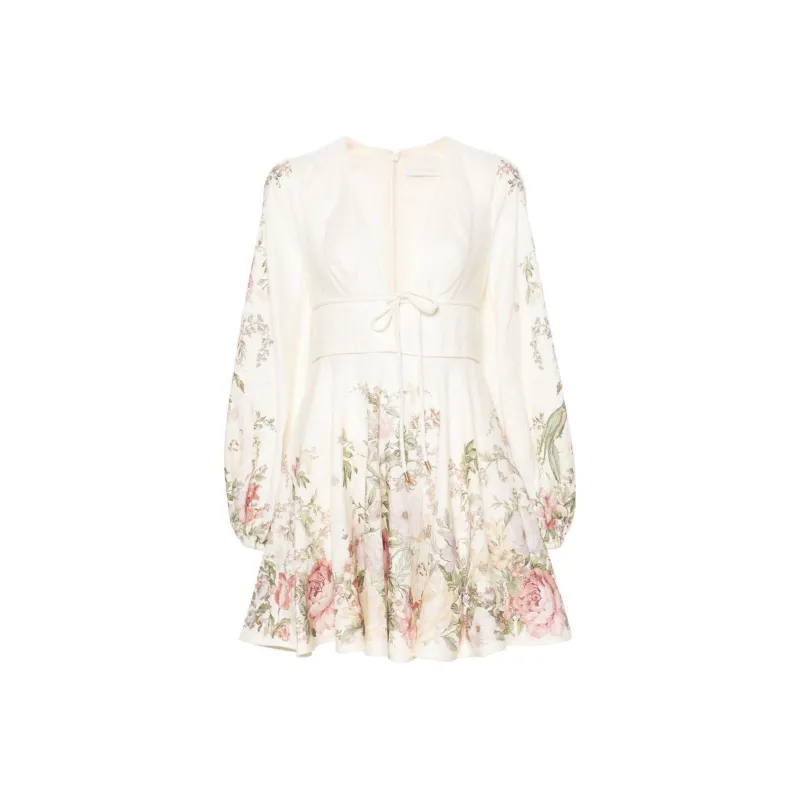 Zimmermann Waverly Linen Minidress-0