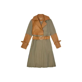 D. MARTINA QUEEN Long-Sleeved Dresses Women's Coffee
