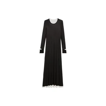 Helmut Lang Double Layer Long Sleeved Dress