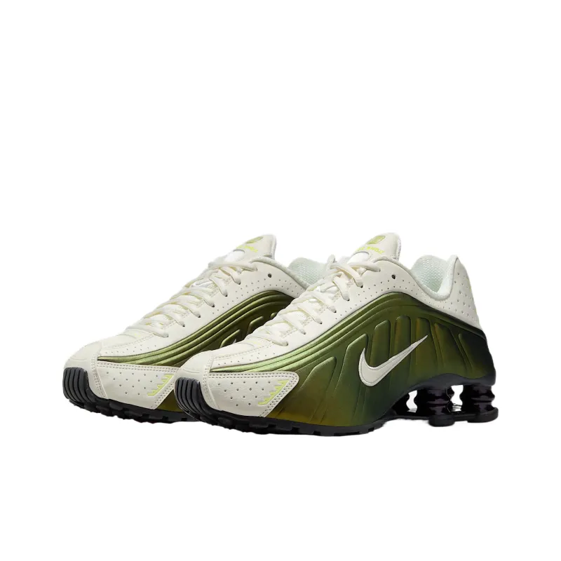 Nike Shox R4 Mid Top Casual Shoes Men's Dark Green-2
