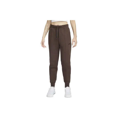 Nike Sportswear Tech Fleece Knitted Sweatpants Women's Dark Brown