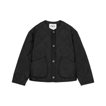 ZARA Puffer Jacket Women's Black