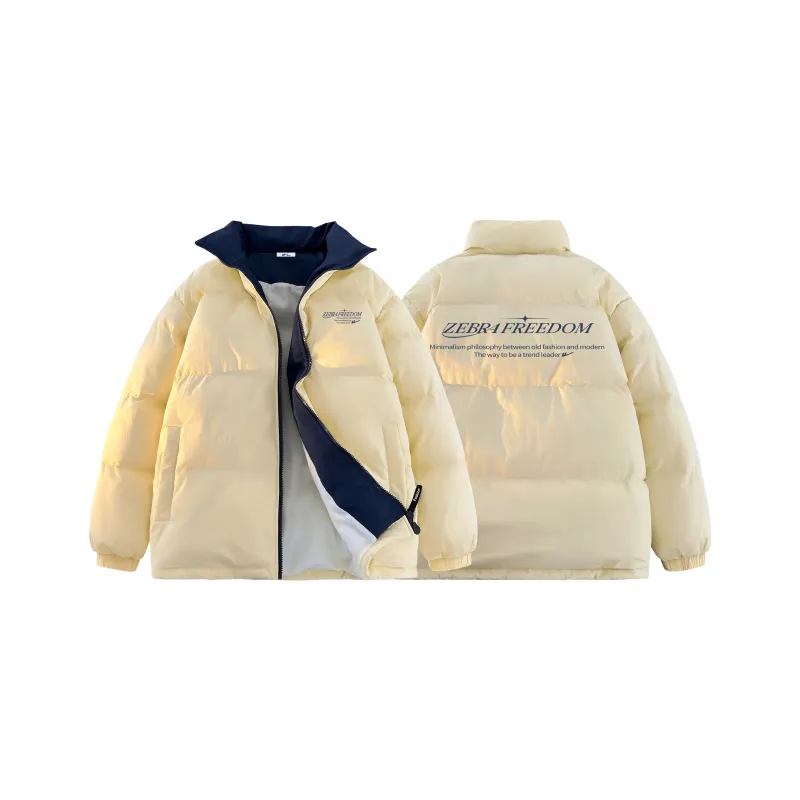 Warrior Ride The Wind Collection Open Ended Smile Collection Puffer Jacket Unisex-29