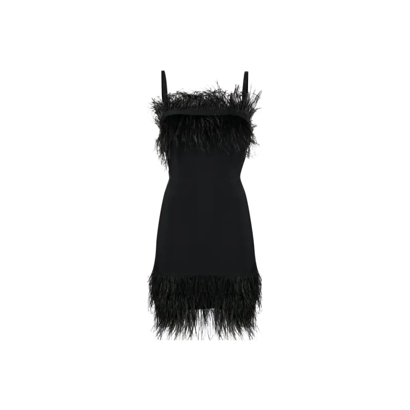 Staud Slip Dresses Women's Black-0