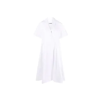 JIL SANDER Short-Sleeved Dresses Women's White