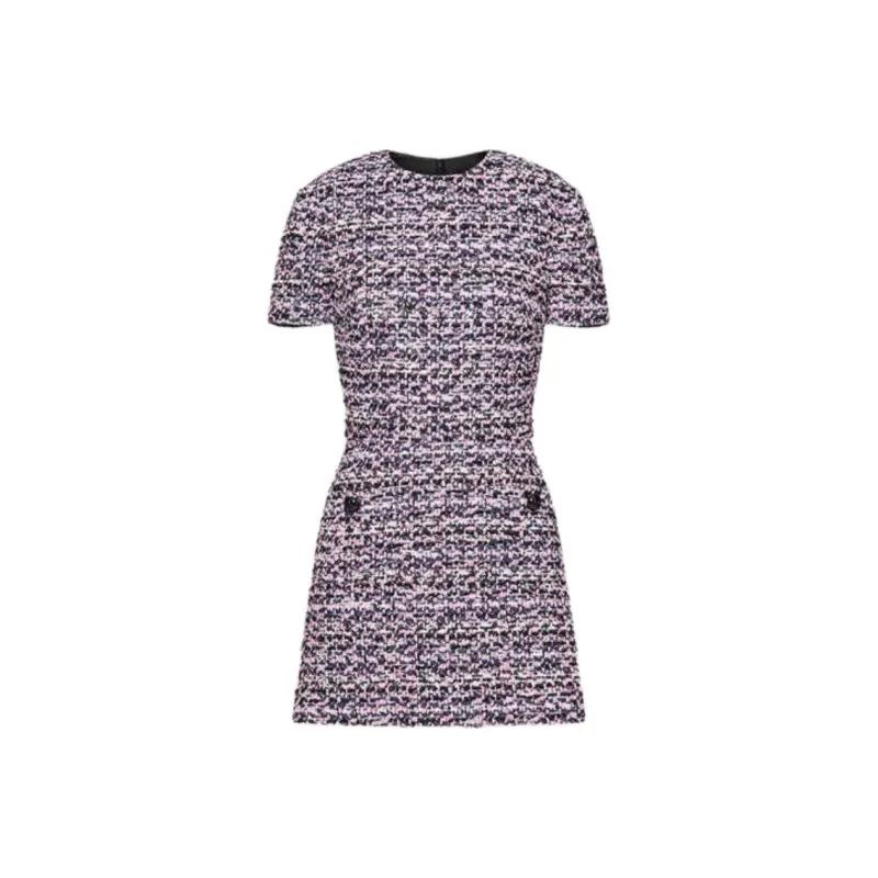 Valentino Ribbon Tweed Mini Dress-0