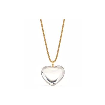 Kenneth Jay Lane Puff Heart charm Necklace