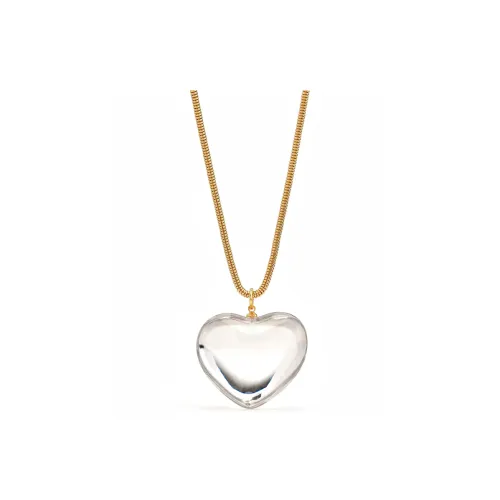 Kenneth Jay Lane Puff Heart charm Necklace