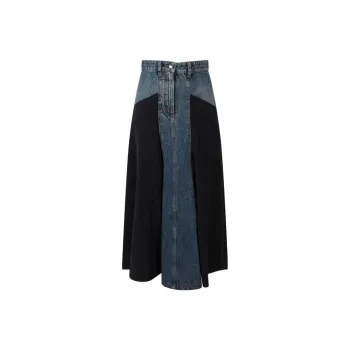 Chloé Denim Long Skirts Women's Blue