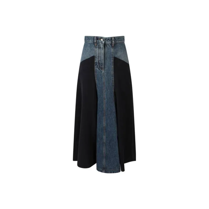 Chloé Denim Long Skirts Women's Blue-0