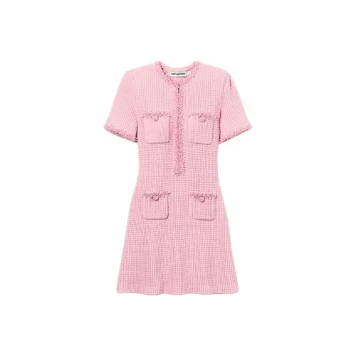 Self portrait Short Sleeved Dresses Women's Pink
