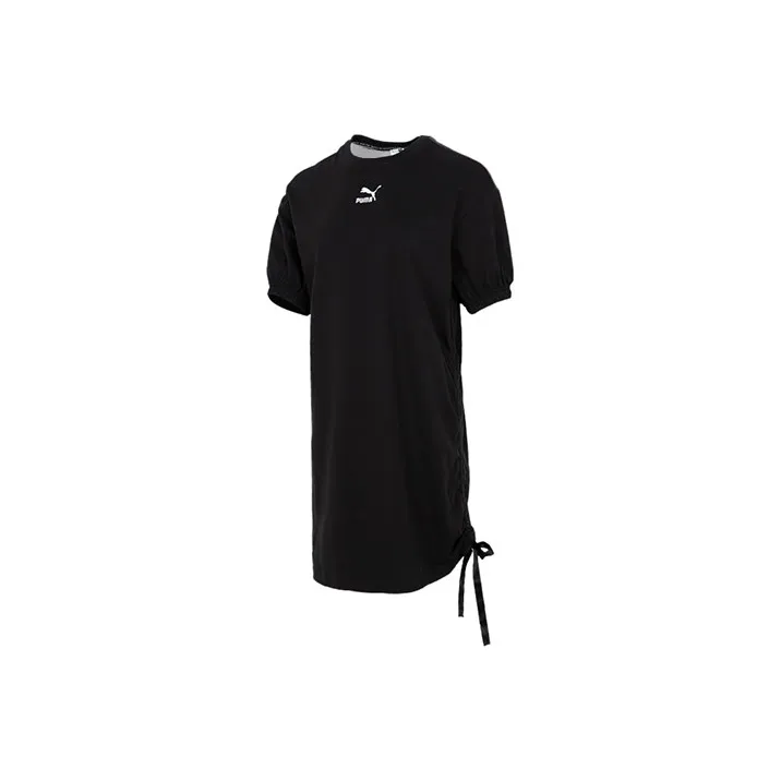 PUMA Short Sleeved Dresses Women's Black-0